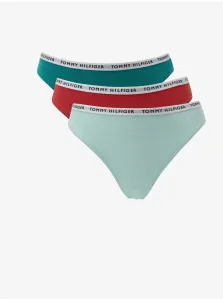 Tommy Hilfiger Set of three thongs in light blue, green and red Tommy H thong - Women #912446