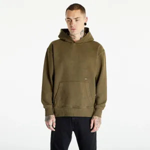 Tommy Jeans Relaxed Tonal Badge Hoodie Drab Olive Green #2810594