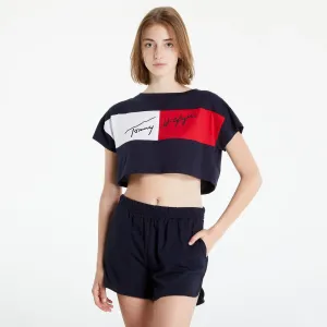 Tommy Hilfiger Cropped T-shirt Navy #1863281