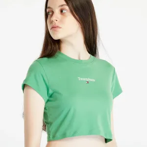 Tommy Jeans Essential Logo Cropped T-Shirt Green #1761246