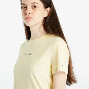 Tommy Jeans Regular Color Serif T-Shirt Yellow #1761257