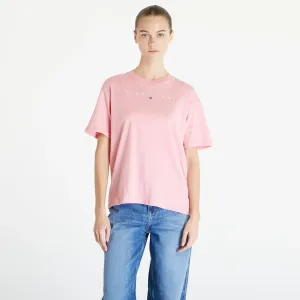 Tommy Jeans Relaxed New Linear Short Sleeve Tee Tickled Pink