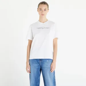 Tommy Jeans Relaxed New Linear Short Sleeve Tee White #3073399
