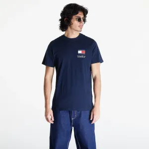 Tommy Jeans Slim Essential Flag Short Sleeve Tee Dark Night Navy #3073964
