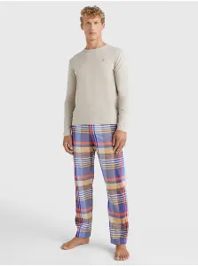 Blue-Beige Mens Checkered Pajamas Tommy Hilfiger - Men