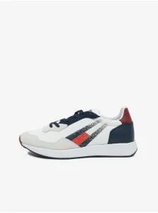 Tommy Hilfiger Blue and White Mens Sneakers Tommy Jeans - Men #827564