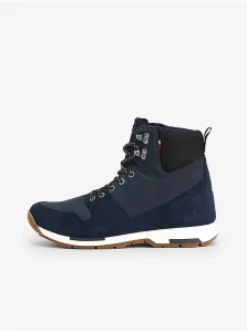 Dark blue Mens Ankle Suede Boots Tommy Hilfiger - Men #934499