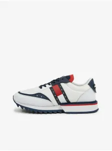 White Mens Leather Sneakers Tommy Jeans - Men #1560334