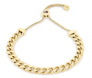 Tommy Hilfiger Bracciale elegante placcato in oro Sliding Chains 2780776