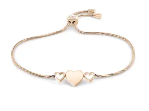 Tommy Hilfiger Bracciale placcato in oro rosa Hanging Heart 2780714