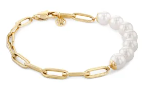 Tommy Hilfiger Elegante bracciale placcato in oro con perle Orb Pearl 2780770