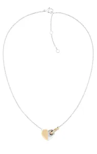 Tommy Hilfiger Elegante collana in acciaio con cuore bicolore 2780878