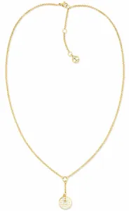 Tommy Hilfiger Elegante collana placcata oro con pendente 2780484