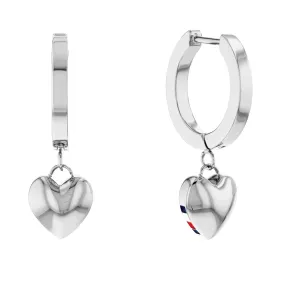 Tommy Hilfiger Moderni orecchini in acciaio con pendenti Hanging Heart 2780664