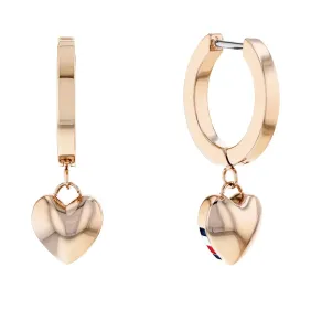 Tommy Hilfiger Moderni orecchini in acciaio con pendenti Hanging Heart 2780666