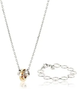 Tommy Hilfiger Moderno set di gioielli in acciaio 2770091 (collana, bracciale)