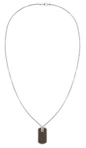 Tommy Hilfiger Originale collana in acciaio con targhetta militare 2790431