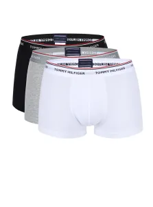 Set of three hip boxer shorts in black, gray and white Tommy Hilfiger - Men