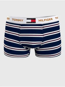 White and Blue Mens Striped Boxers Tommy Hilfiger Underwear - Men #495925