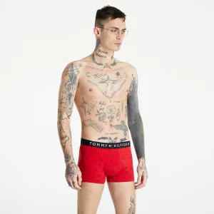 Tommy Hilfiger Men's Patterned Boxer Shorts Set in Red and Black Socks - Men #996268