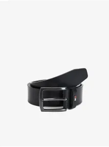 Black Men's Leather Belt Tommy Hilfiger - Men's #1251980