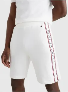 White Mens Patterned Pyjama Shorts Tommy Hilfiger Underwear - Men