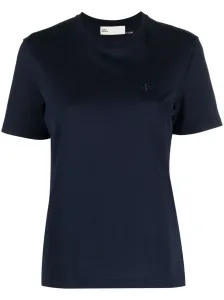 TORY BURCH - T-shirt In Cotone Con Logo Ricamato #3084158