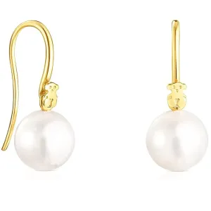 Tous Eleganti orecchini placcati oro con perle Gloss 111233550