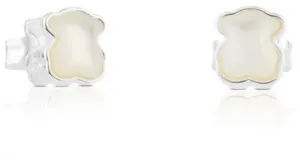 Tous Orecchini d'argento a forma di orsetto con perle 915433640