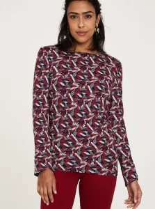 Blue-red patterned T-shirt Tranquillo - Women #1044723