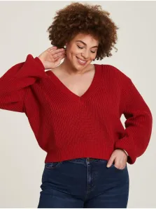 Red Women's Ribbed Sweater Tranquillo - Women #817225
