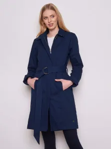 Dark blue womens insulated trench coat Tranquillo - Ladies