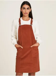 Brown corduroy dress with Tranquillo lac - Women #817233