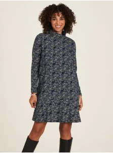 Dark blue patterned dress Tranquillo - Women #817191