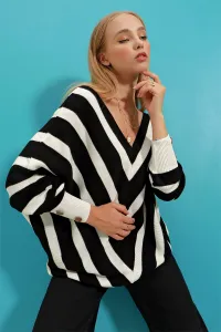Maglione da donna Trend Alaçatı Stili Zebra