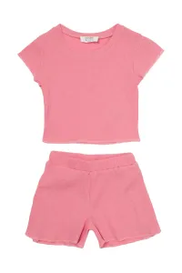 Trendyol Pink Girl Knitted Top-Top Set #1335787