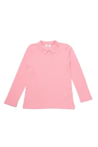 Trendyol Pink Basic Girl Knitted Polo Neck T-shirt #1330969