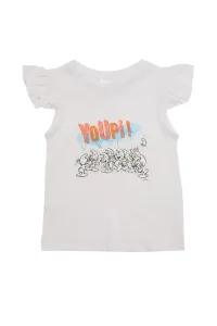 Trendyol White Licensed Smurfs Printed Girl Knitted T-Shirt #1587225