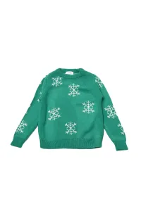 Trendyol Green Jacquard Boy Knitwear Sweater Christmas Themed #1259015