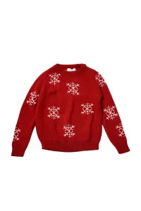 Trendyol Red Jacquard Boy Knitwear Sweater Christmas Theme