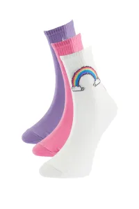 Trendyol Multicolor Patterned 3-Pack Socks
