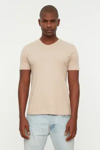 Trendyol Ten Basic Slim Fit 100% Cotton V-Neck Short Sleeved T-Shirt