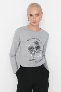 T-shirt manica lunga da donna Trendyol Flower