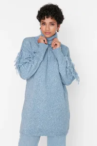 Trendyol Sweater - Blue - Relaxed fit