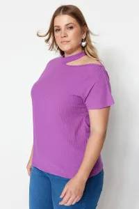 Trendyol Curve Plus Size Blouse - Lilac - Regular fit