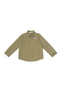 Trendyol Khaki Boy's Woven Shirt with Pockets Embroidered Embroidery #1308111