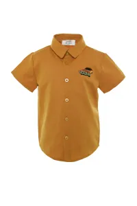 Trendyol Mustard Embroidered Boy's Woven Shirt #1402186