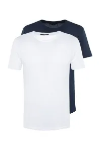 Trendyol T-Shirt - Navy blue - Slim fit