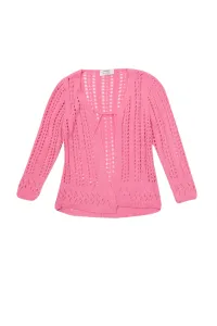 Trendyol Pink Jacquard Girls Knitwear Cardigan #1587134