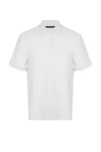 Trendyol Polo T-shirt - White - Fitted